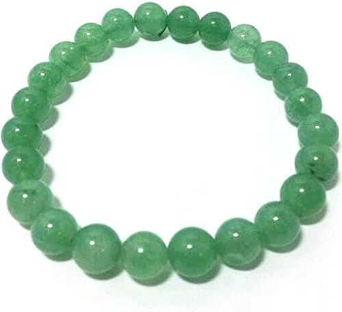 Genuine New Jade Gemstone Power Bead Bracelet 24 Beads 8mm