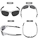 Torege Polarized Sports Sunglasses For Cycling Running Fishing Golf TR90 Unbreakable Frame TR011 (Titanium silver)