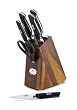 Paula Deen 51734 7-Piece Cutlery Acacia Block Set
