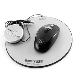Cables Unlimited USB2545 Eco-Friendly Battery-Free USB Wireless Optical Mouse (Black)