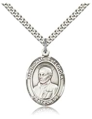 Sterling Silver St. Ignatius of Loyola Pendant