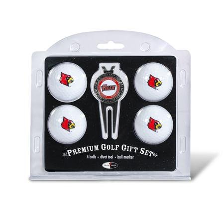 Louisville Cardinals Ncaa 4 Team Logo Golf Ball Divot Tool Set