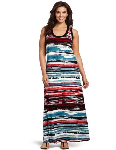 Karen Kane Women's Painted Maxi Dress, Multi-Colored, 0X