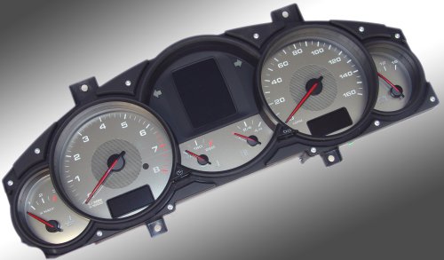 2003-2006 Porsche Cayenne S stainless steel gauge face.