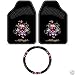 Ed Hardy Love Kills Slowly Floor Mats & Steering Wheel Cover 3-pc Set