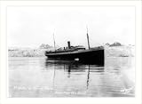 Historic Print (S): S.S. ALEUTIAN at Columbia Glacier - Alaska Steamship Service