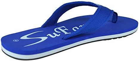 Sufano Men's Soft 3 layer Sandals Flip Flop with Comfort Cotton Strap