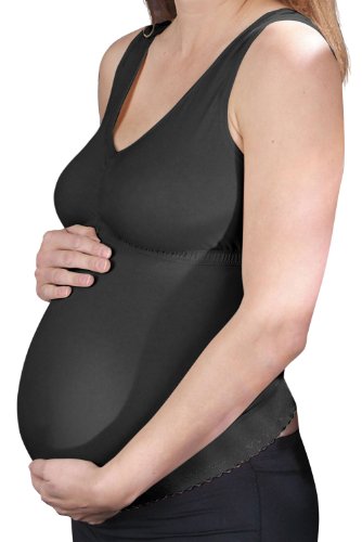 Bellybra Maternity Support Tank - Black - S