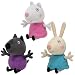 TY PEPPA PIG SERIES ~ DANNY DOG - SUZY SHEEP & REBECCA RABBIT TRIO SET