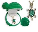 TURTLE Crystal Pendant Necklace in Turtle shaped Gift Box