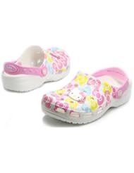 Lawn & Patio: Hello Kitty Kids Clogs Slippers Shoes for Girls Crocs Style White US SIZE 10 RUNA - Hello Kitty