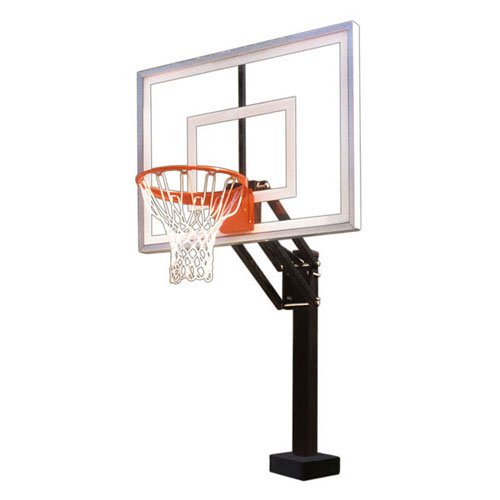First Team HydroChamp II Swimming Pool Side Basketball Hoop with 48 Inch Acrylic Backboard