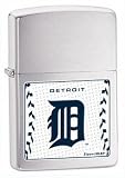 Zippo MLB Detroit Tigers Lighter (Silver, 5 1/2 x 3 1/2 cm)