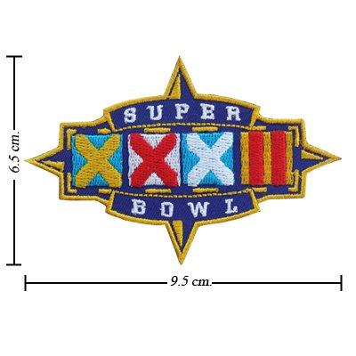NFL Super Bowl XXXII 1997 Style-32 Embroidered Iron On Patch