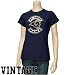 Image of St. Louis Rams Ladies Navy Blue Basic Round Logo Vintage T-shirt