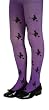 Girls Purple Glitter Witch Tights