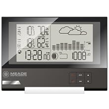Meade TE636W Slim Line Personal Weather Station with Atomic Clock