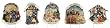 5-Piece Nativity Story Lawn Stake Christmas Yard Art 10"