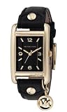 MICHAEL KORS - Gold-Tone Black Dial Rectangular Watch - MK2167