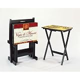 Cape Craftsmen Wines of the World TV Tray Set