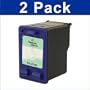 Compatible HP 57(C6657A) Color Ink Cartridges -Pack of 2 -OfficeJet 5505, 5510, 5510v, 6100, 6110, 6127 Brand