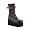 black pu/pink stitching