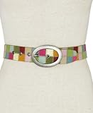 Fossil Belt - Quilted Squares (Color: Bright Multi)