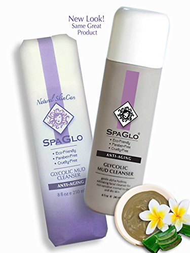 SpaGlo® Facial Cleanser - Glycolic Mud Cleanser Revitalizes Dry, Dull, Mature Skin - 8 oz/250 mL