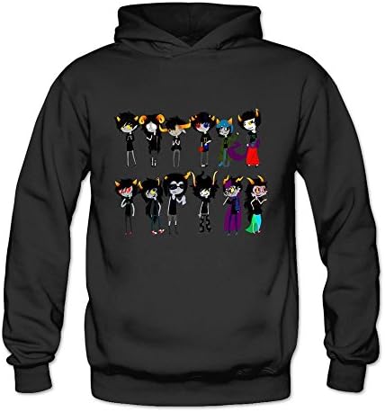 Women's Homestuck 12 Trolls Mspaint Adventures Hoodie S Black
