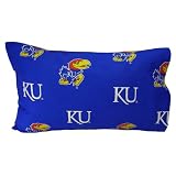 Kansas Jayhawks Royal Blue Standard Pillow Case