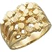 14kt Yellow Gold Nugget Ring Size 7