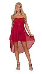 Glittering  Draped  Lace-Up Empire   Waistline Sweetheart Sleeveless Chiffon/Knit Cocktail High-Low-Hem Bodycon Dress  With a Bow(s) and Rhinestones