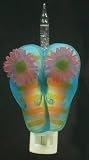 7 Tropical Blue Beach Sandals Bubble Light Night Light #169999