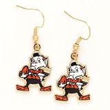 Cleveland Browns Brownie Elf Dangle Earrings