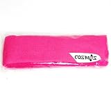 COSMOS Pink cotton sports basketball headband / sweatband head sweat band/brace