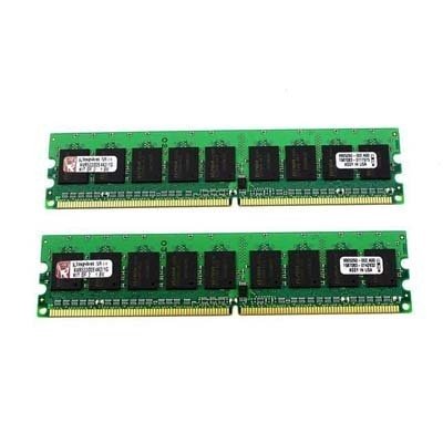 Kingston ValueRAM 4GB Kit (2x2GB) 667MHz DDR2 DIMM 240-pin Desktop Memory KVR667D2K2/4GR (Retail)
