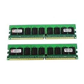 Kingston ValueRAM 4GB Kit (2x2GB) 667MHz DDR2 DIMM 240-pin Desktop Memory KVR667D2K2/4GR (Retail)