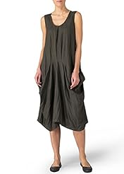 Linen Sleeveless Fall Draped  Dress