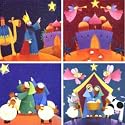 Religious Oxfam Charity Christmas Cards - 4 Designs (Pack of 20)