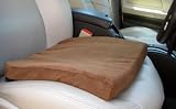 Gel Auto Seat Cushion - Encased in Micro-Suede (cocoa) (2