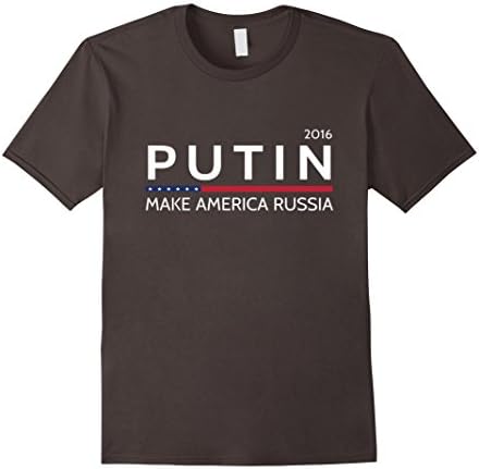 Men's Putin 2016 t-shirt make america russia shirt Small Asphalt