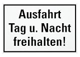 Produkt-Bild: Warn-und Hinweisschild "AUSFAHRT TAG+NACH FREIHALTEN"
