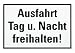 Produkt-Bild: Warn-und Hinweisschild "AUSFAHRT TAG+NACH FREIHALTEN"