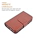 iPhone 6S Case, HESPLUS [Detachable Wallet] iPhone 6 Wallet Case with [9 Card Slot][ID Holder][Wrist Strap] - Premium Magnetic Leather Flip Cover Case for iPhone 6/6S - Brown