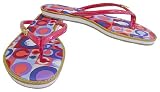 Coach Daniela Pink Op Art Signature Flip Flops