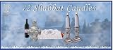 Alef Judaica SH72 Shabbat Candles - 8 Boxes of 72