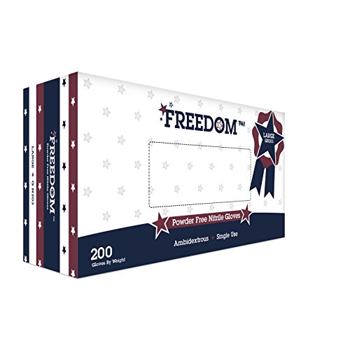 Freedom Nitrile Gloves (Powder Free) (Large 2000/case)