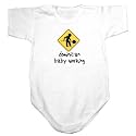 Baby Bodysuit White " Dominican Baby Working " Dominica Country 0 - 3 Months