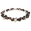 Artisan Collection "Veronika" White Biwa and Chocolate Cultured Pearl Necklace