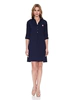 Polo Club Vestido Con Bolsillo (Azul Marino)